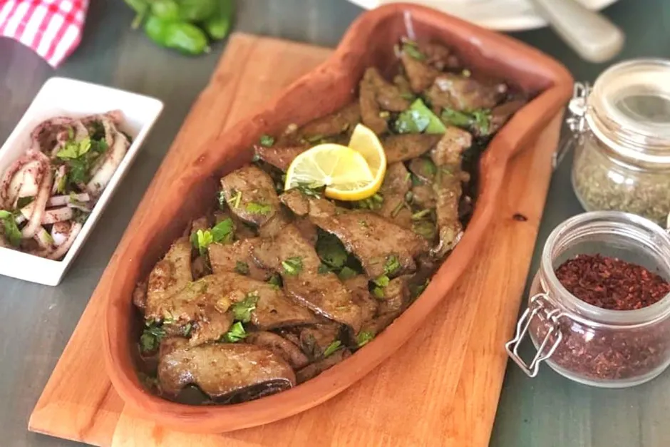 Tereyağlı Yaprak Ciğer tarifi