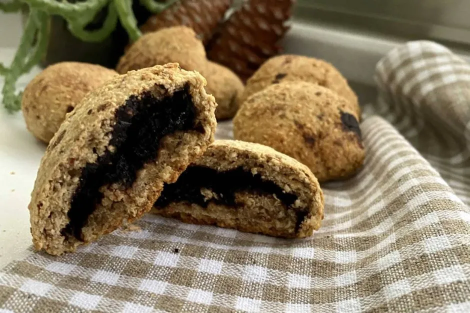 Vegan Çikolata Dolgulu Kurabiye tarifi