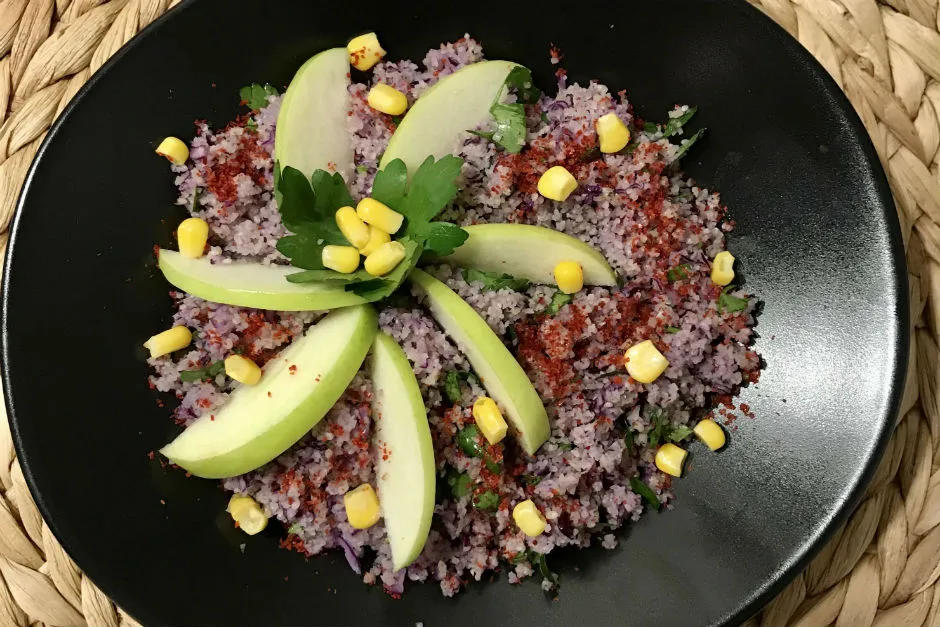 Yeşil Elmalı Mor Salata tarifi