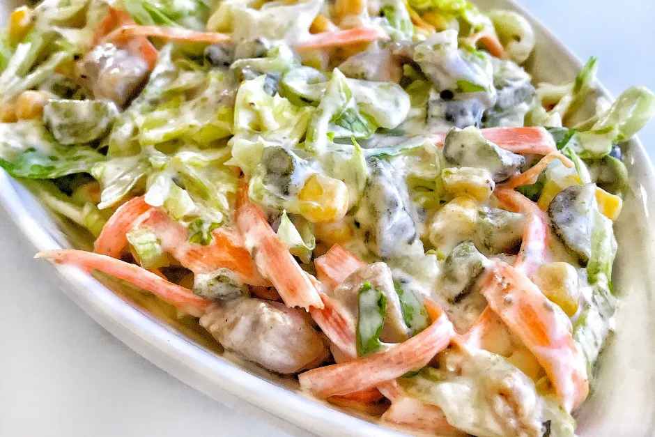 Yoğurtlu Göbek Salata tarifi