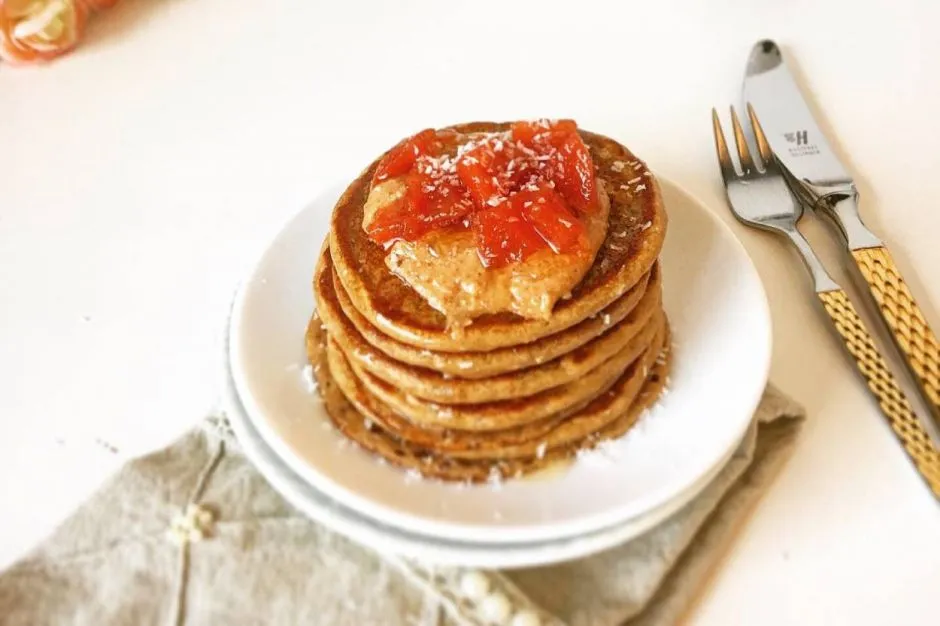 Yulaf Ezmeli Fit Pancake tarifi