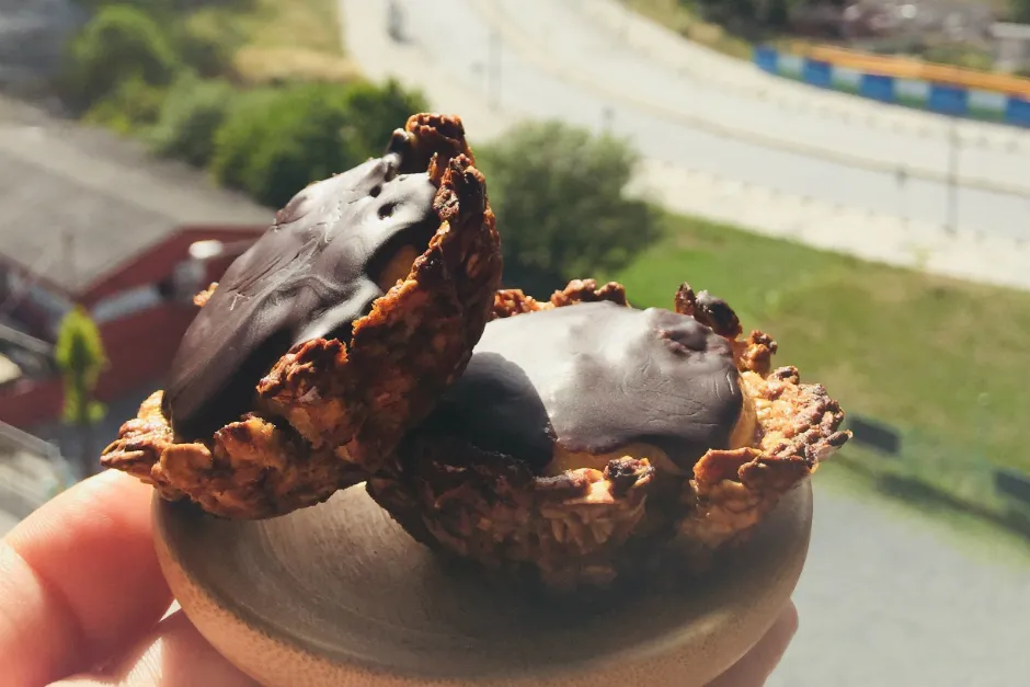 Yulaf Kasesinde Fıstık Ezmeli Çikolata tarifi