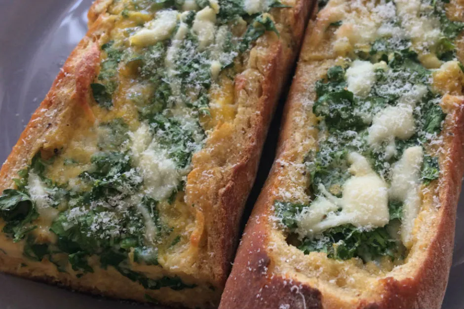 Yumurtalı Peynirli Baget tarifi