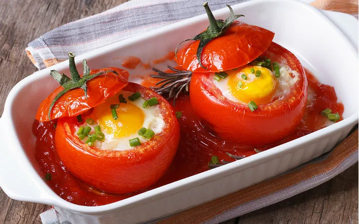 Yumurtalı Domates Dolması tarifi