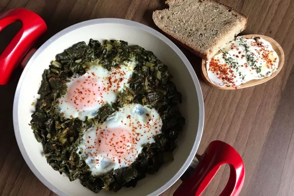 Yumurtalı Pazı Kavurması tarifi