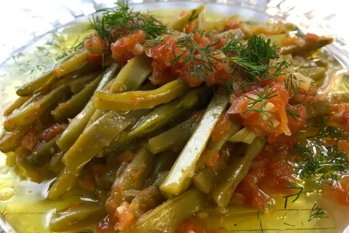 Zeytinyağlı Dizme Taze Fasulye tarifi
